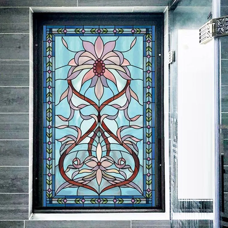 Индивидуальные оконная пленка Винтаж Европейский Стиль художественный