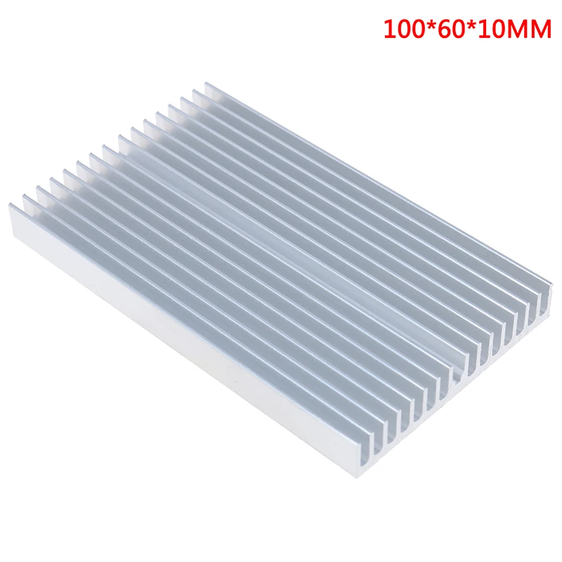

100*60*10 мм кулер DIY алюминиевый радиатор решетка форма радиатора Радиатор чип для IC светодиодный силовой транзистор