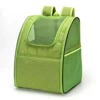 green panoramic breathable pet bag foldable travel pet backpack for cat durable pet out backpack with safety hook for small dog
