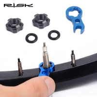risk french nozzle nut mtb road bike bicycle inner tube valve adapters kit lightweight ride more effortlessly aluminum alloy