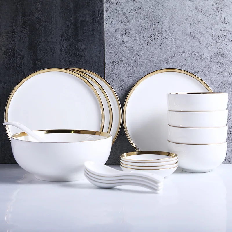 18 шт. керамическая посуда в скандинавском стиле из Пномпеня | Дом и сад