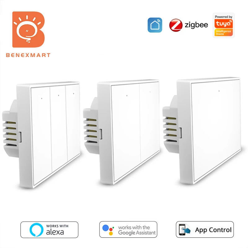 Настенный выключатель Benexmart US AU Zigbee без нейтрального провода с голосовым