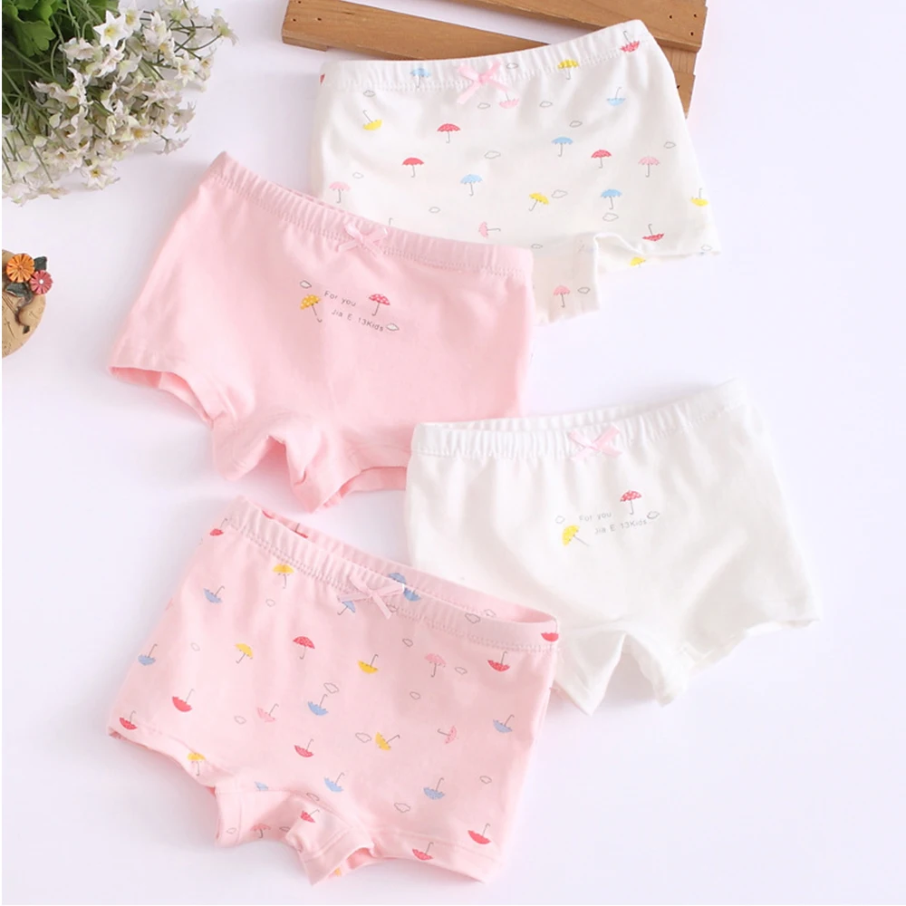 De los ni&ntilde;os las bragas de algod&oacute;n de la ropa interior de los ni&ntilde;os calzoncillos nubes Corona de amor zanahorias paraguas corta de dibujos animados de 4 unids/lote-1