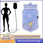 Многоразовая сумка для клизмы, ирригатор толстой кишки, Женская гигиена, забота о здоровье, потеря веса, силиконовая вода, Детокс, душ, Анальный очиститель для вагины