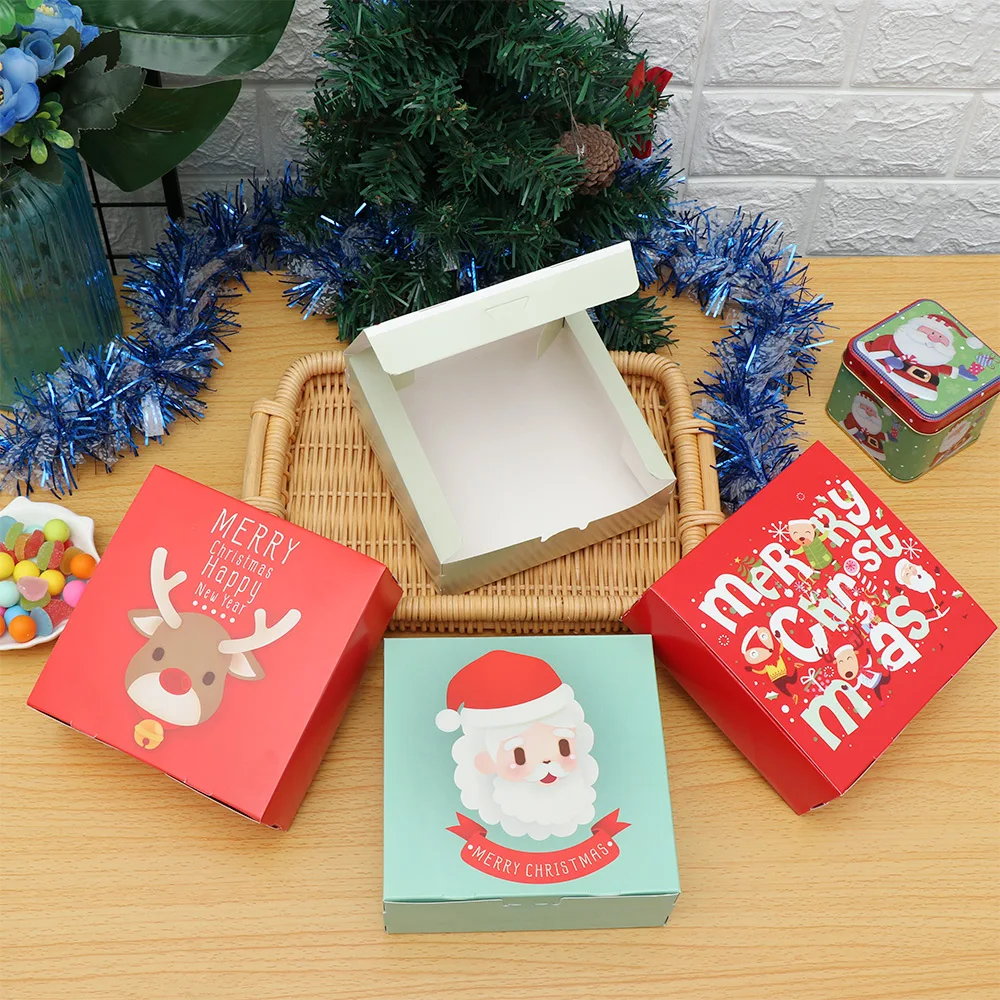 Рождественские конфеты хранения коробка подарка шоколада Обёрточная бумага