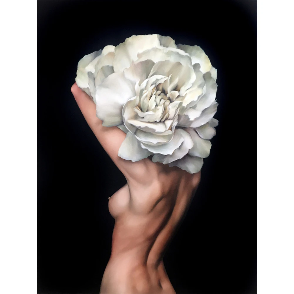 

Цветочная Женская Вышивка «сделай сам», наборы для вышивки крестиком 11CT, набор для рукоделия, холст с принтом, хлопковая нить, домашняя Прям...