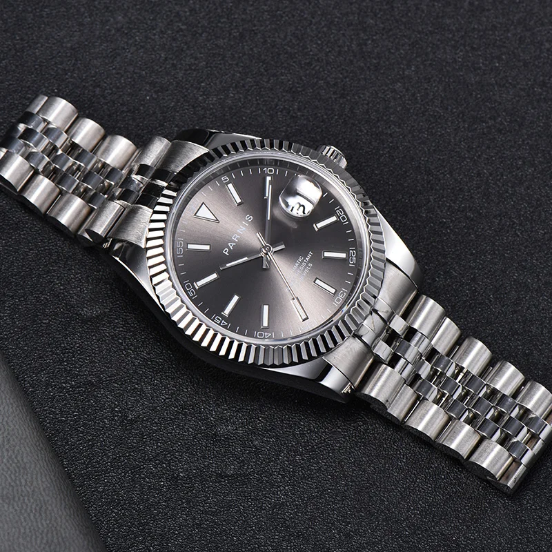 Мужские часы из сапфирового стекла с автоматическим механизмом 39 мм | Наручные