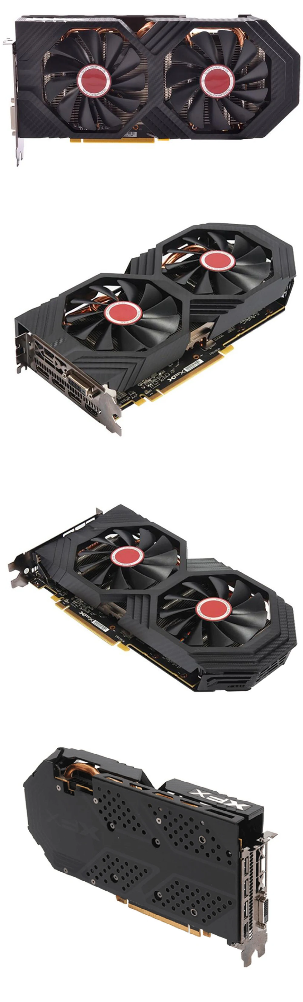 Видеокарты XFX RX580 2304SPs 8 ГБ GDDR5 256bit PCI-E 3,0 HDMI DisplayPort DVI-D настольные игровые графические карты