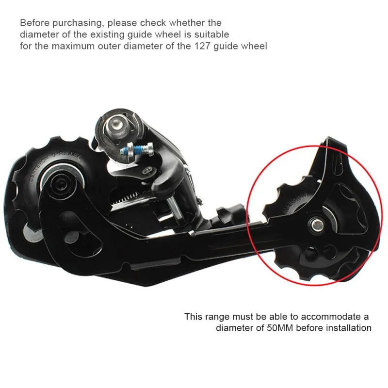 12T Mountain Road Bicycle Rear Wheel Bearing Guide Ceramic Bike Pulley Parts | Спорт и развлечения