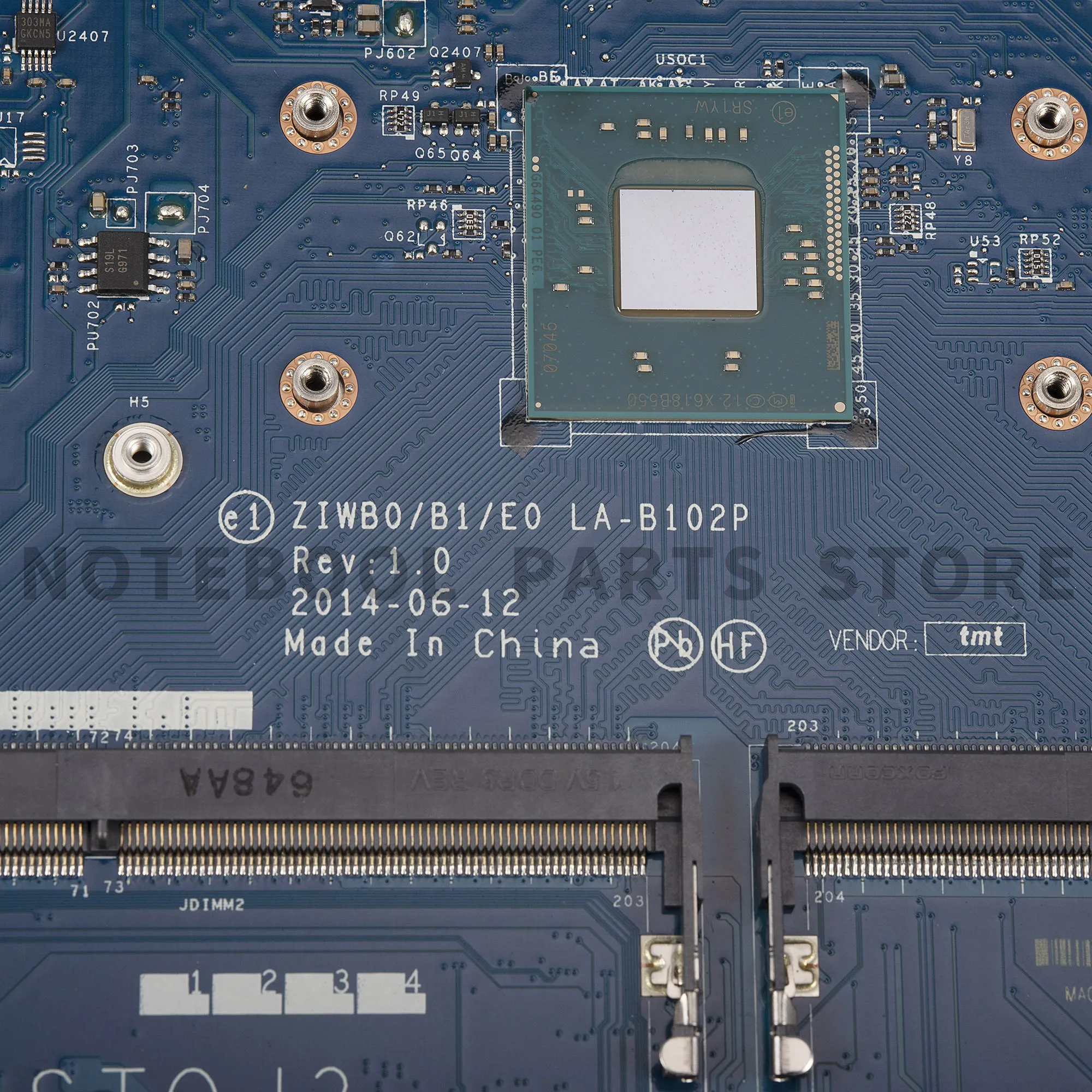 Материнская плата для ноутбука Lenovo B50-30 Laptop N3540 CPU ZIWB0/B1/E0 REV: 1 0 LA-B102P 5B20G90129 полностью