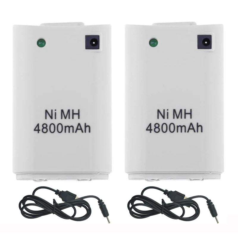 2 шт х 4800 мА/ч Перезаряжаемые Батарея упаковке с открытыми порами + USB Зарядное