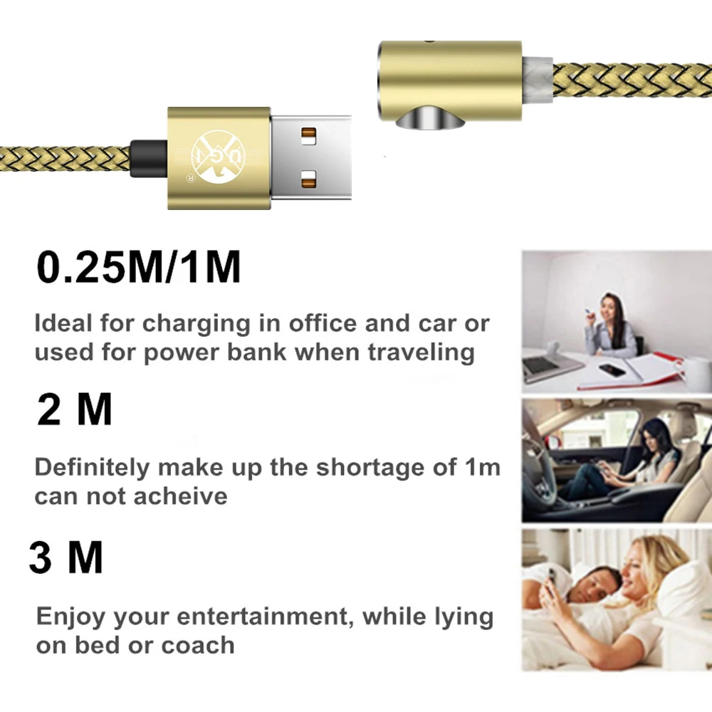 

UGI 1M/2M/3M Type-C Micro USB Magnetic Charger Cable 2.4A Fast Charging Cord For Oneplus Samsung Huawei Xiaomi HTC Android Phone