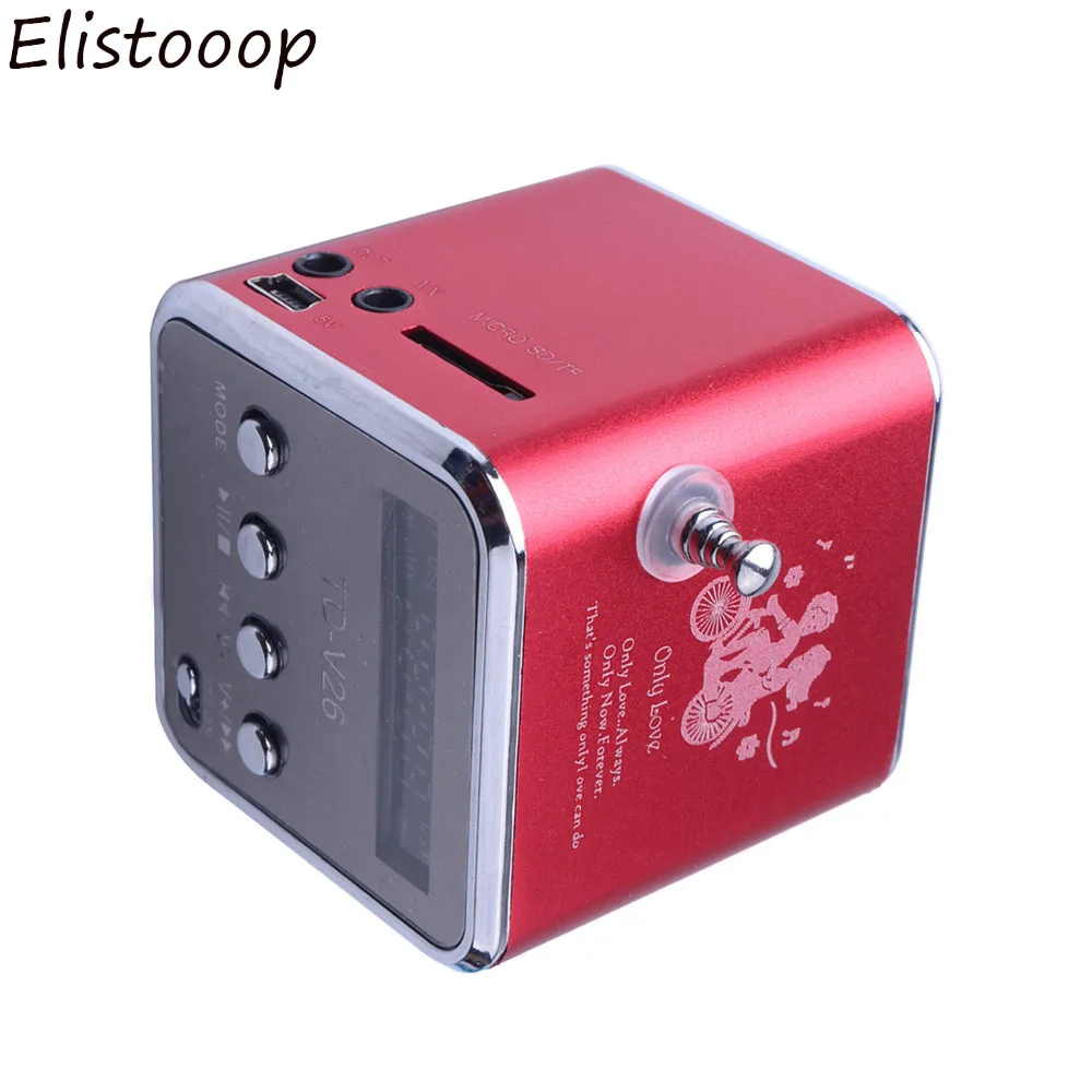 MP3 музыкальный плеер звуковая панель внешний динамик мини FM-радиоприемник ЖК Micro