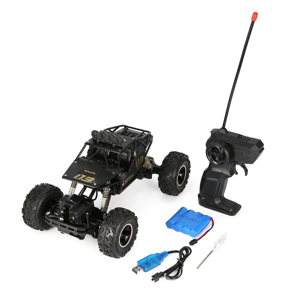 1/16 2 4 GHz сплав корпус Рок Гусеничный 4WD двойные моторы внедорожный пульт