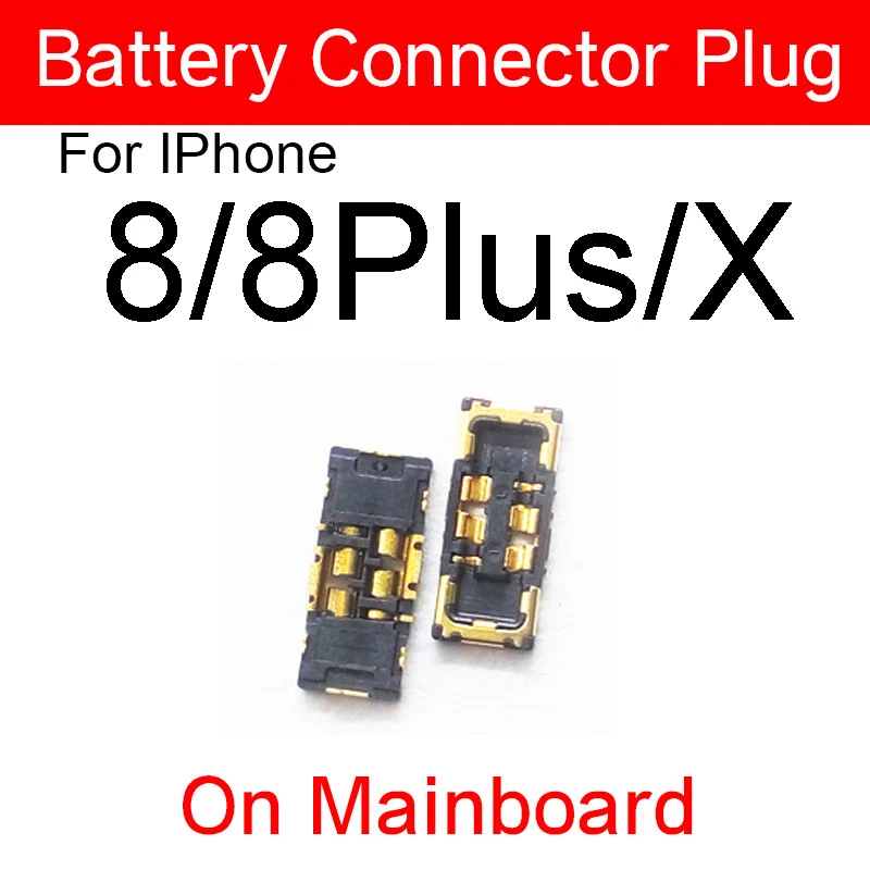 Внутренний разъем аккумулятора зажим для материнской платы iphone 4s 5s 6 7 8 plus X Xs Max XR 11