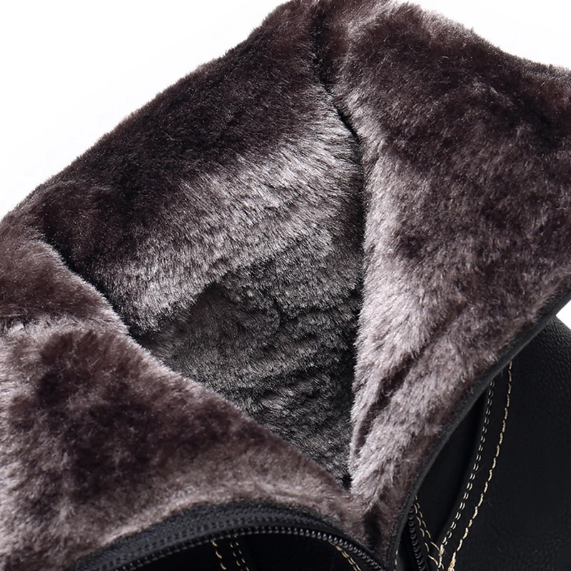 

KULADA New Women Winter Snow Boots Ladies Winter Female Casual Zipper Warm Mid Boots High Quality Thick Fur Buckle Women Boots