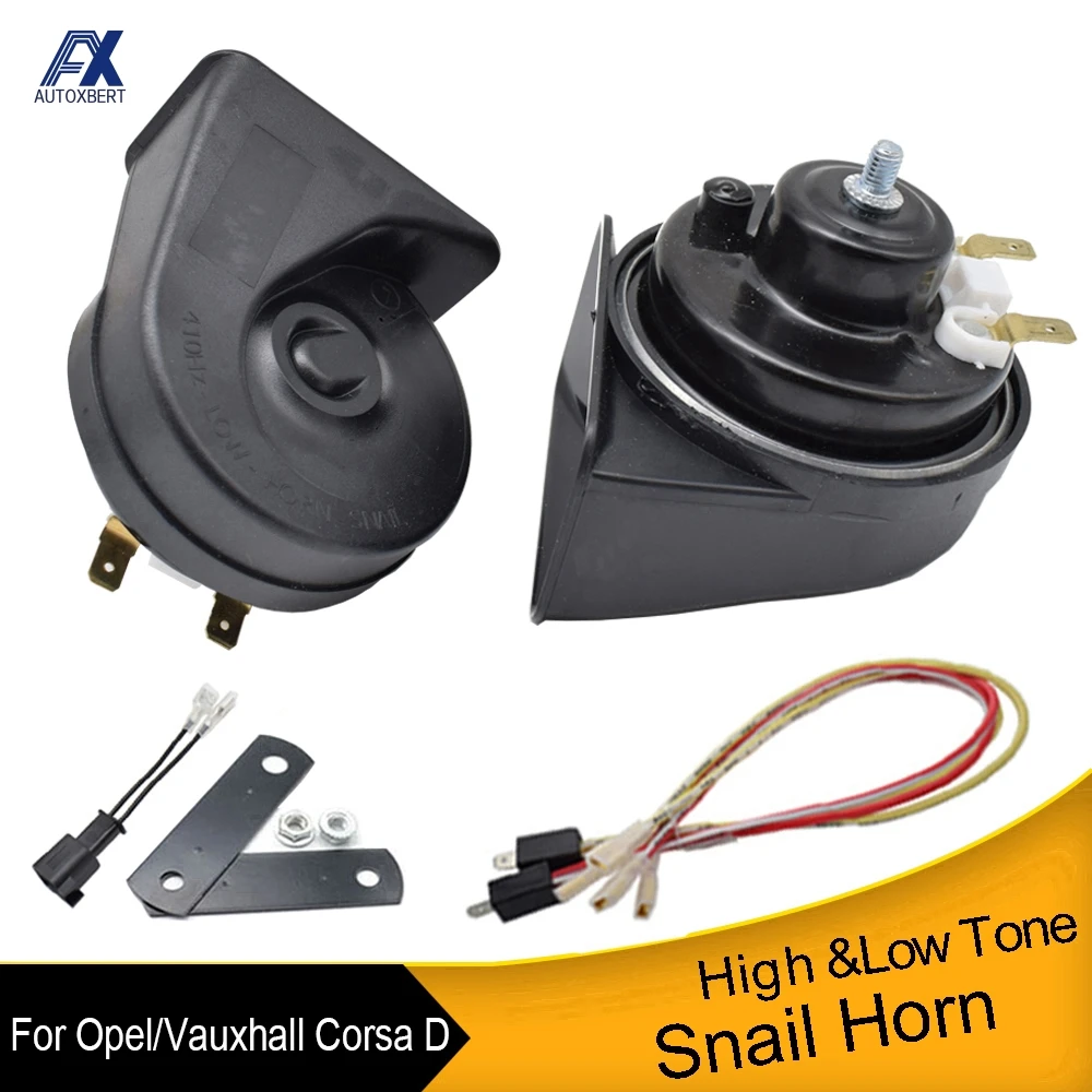 12V 410/510Hz двухтоновый громкий водонепроницаемый Рог улитки для Opel Vauxhall Corsa D 2006 2007
