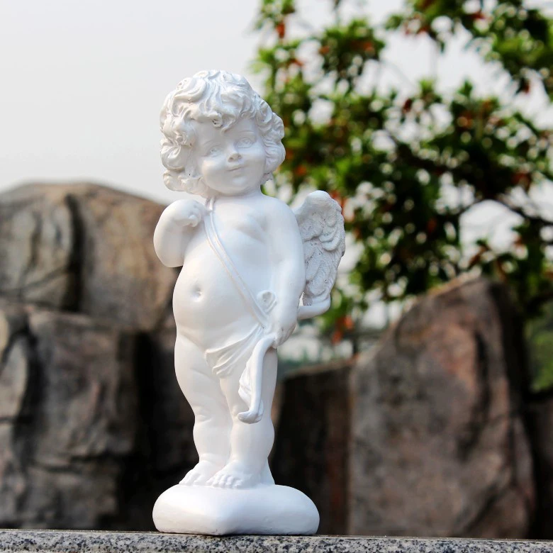 Статуэтки из пасторальной смолы ангел любовь Бог Купидон ремесла наружная