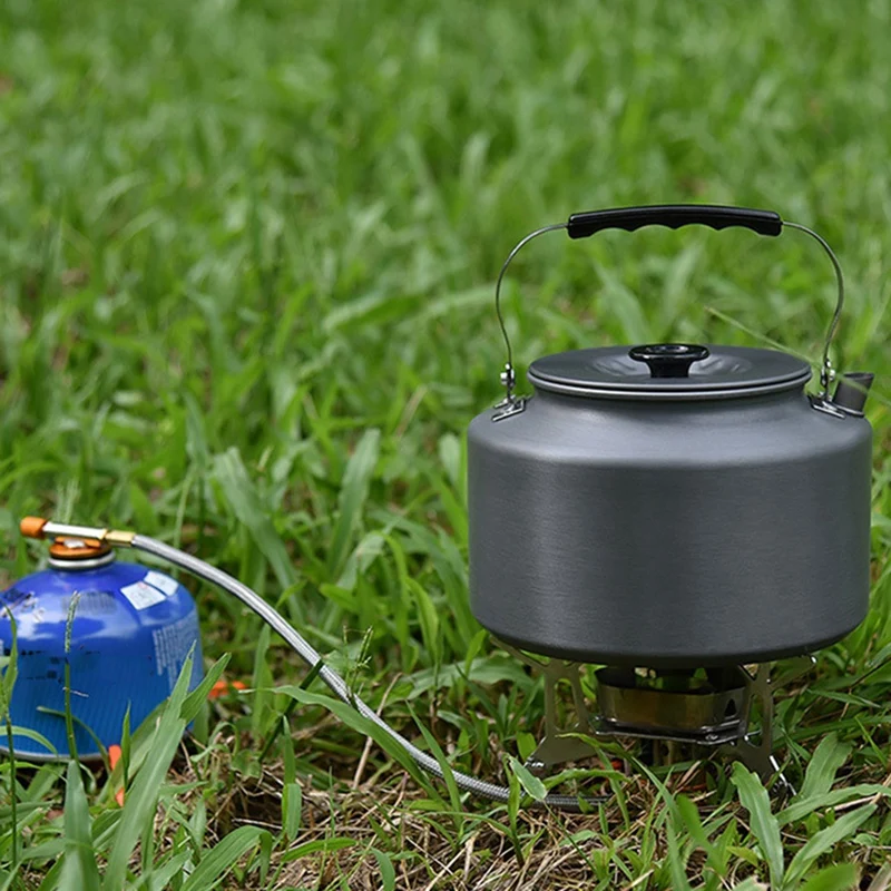 

Camping Kettle 2.0L Open Campfire Coffee Tea Pot Fast Heating Outdoor Gear Great for Boiling Water Ultralight Portable