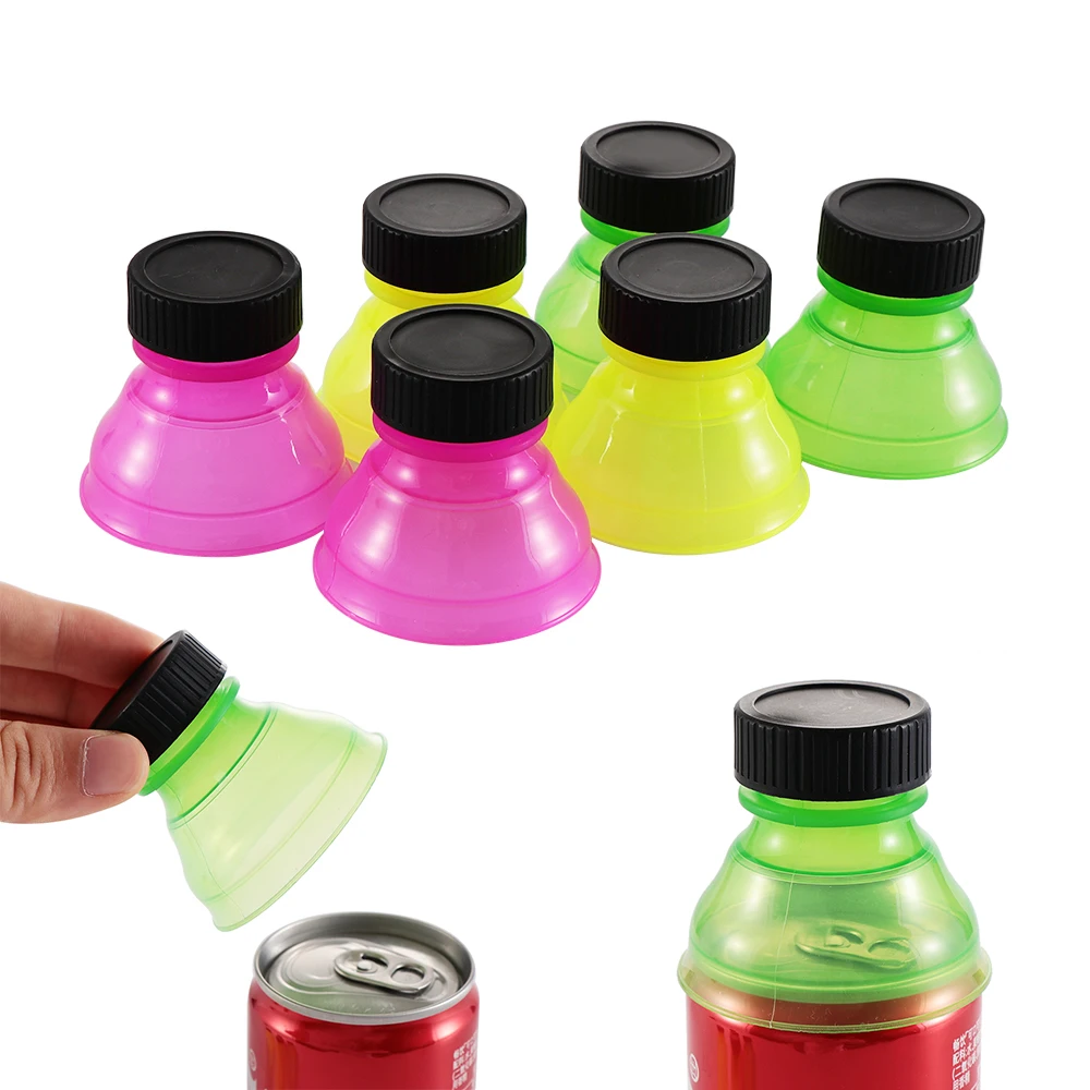 

1 Pcs Beer Water Dispenser Lid Protector Reusable Plastic Caps Cover Bottle Top Soda Saver Can Cap Snap On Cup Accessories