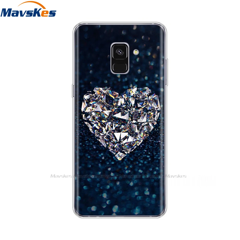 Силиконовый чехол для телефона Samsung Galaxy A8 2018 A530 A530F Plus мягкий прозрачный из ТПУ