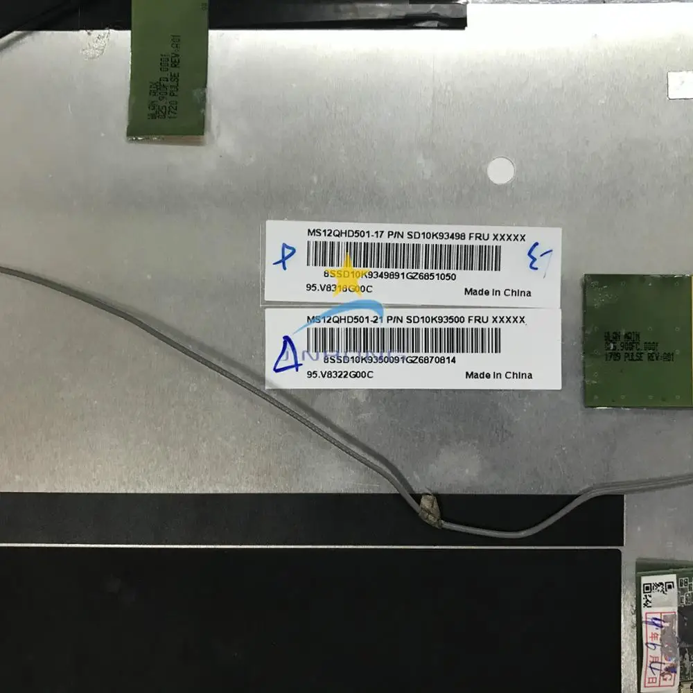 00NY891 00NY897 Оригинальный новый полный Lenovo X1 table 20GG001KUS 12.0-дюймовый 2160*1440 ЖК-дисплей LED сенсорный экран сборки Безель