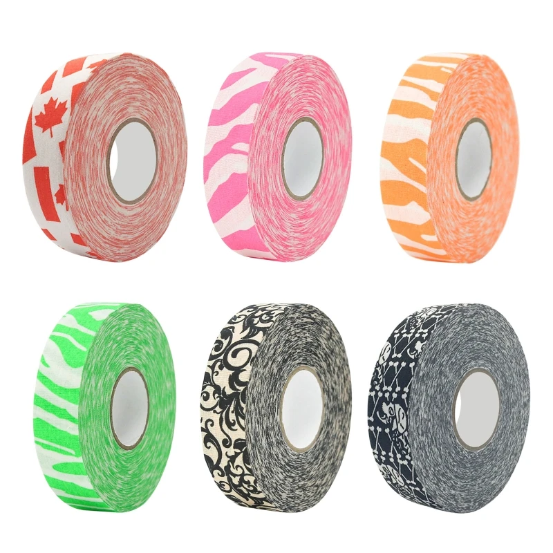 

Hockey Stick Tape 2.5mm x 25m Multipurpose Colorful Sports Safety Cotton Cloth Enhances Ice Hockey Badminton Golf Tape