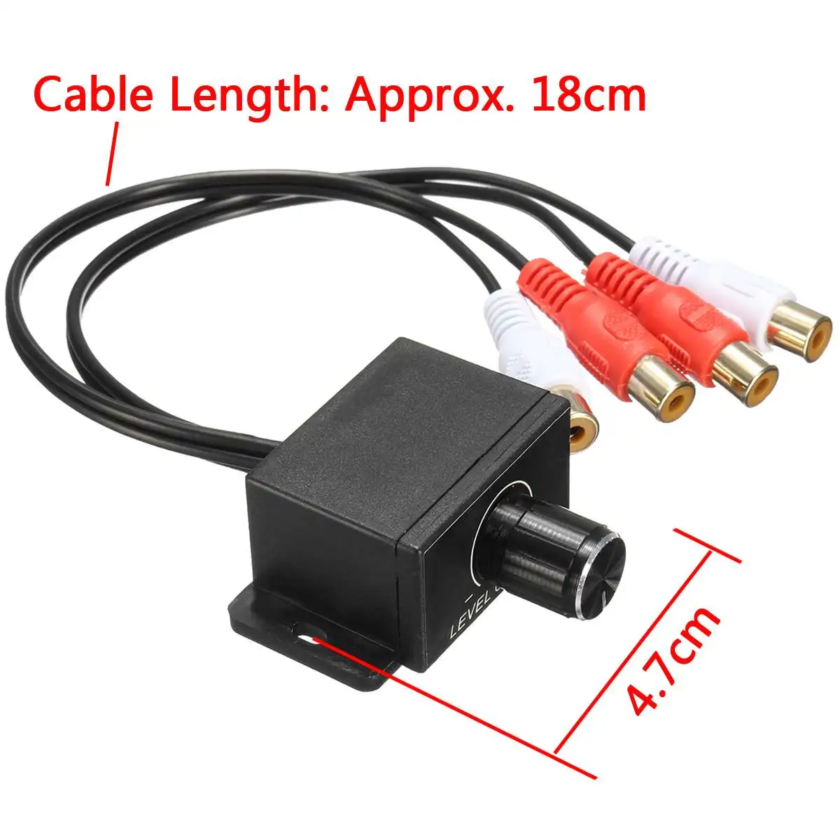 NEW Universal Car Audio Amplifier Bass RCA Gain Level Remote Volume Control Knob Tone-up &amp Frequency Regulation Plastic Shell |