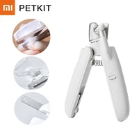 xiaomi petkit pet cat dog safety nail clipper with led lighting prevent clipping the nail blood vessels grooming cutter trimmer