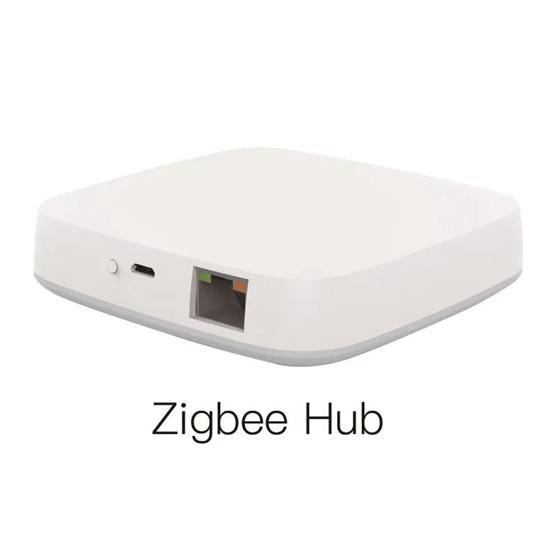 Zigbee Hub Gateway Умный шлюз хаб домашняя Автоматизация сцена Tuya Zigbee Комплект охранной сигнализации PIR двери и окна датчик температуры и влажности умный срок службы - Цвет: Zigbee Hub Gateway