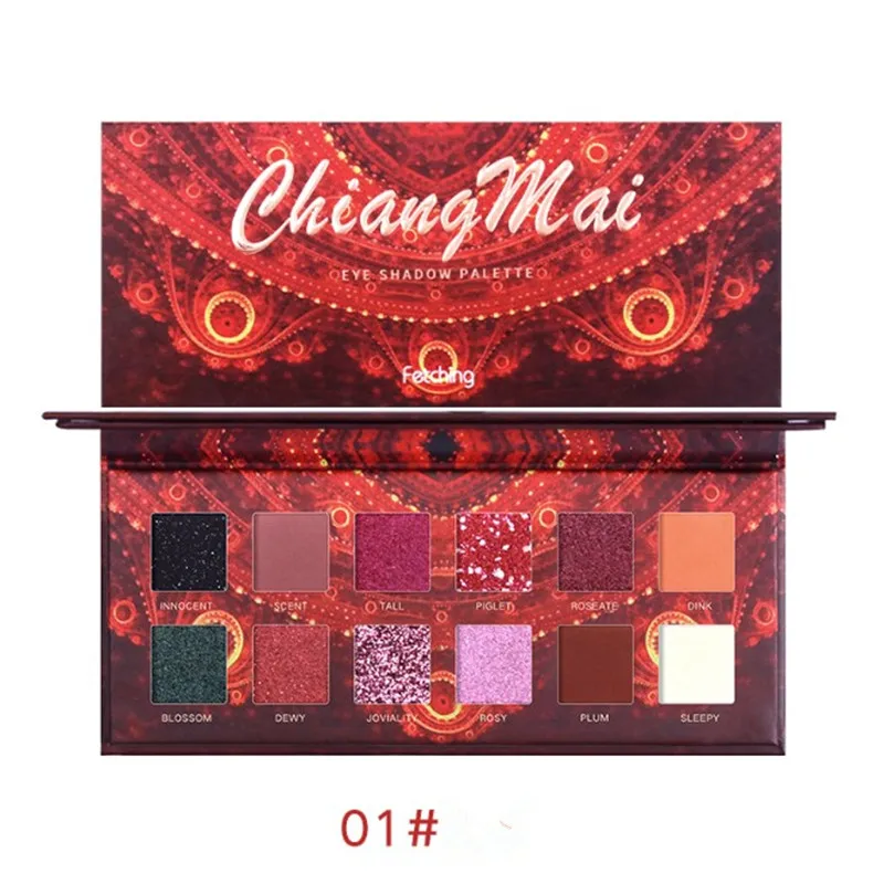 12 цветов нюдовые блестящие тени для век Матовая Мерцающая палитра стойкая