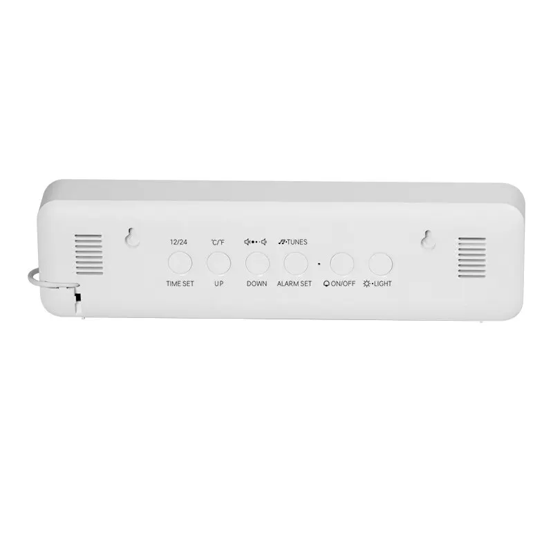 Loskii USB светодиодный 3D музыка двойным сигналом показывающие внутреннюю/часы