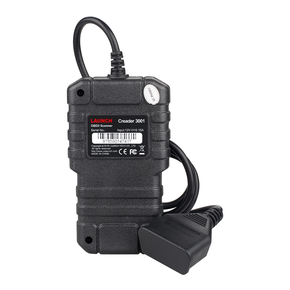 Диагностический сканер LAUNCH X431 CR3001 считыватель кодов OBD2 OBDII EOBD Creader 3001 PK AL319 AD310 MS309