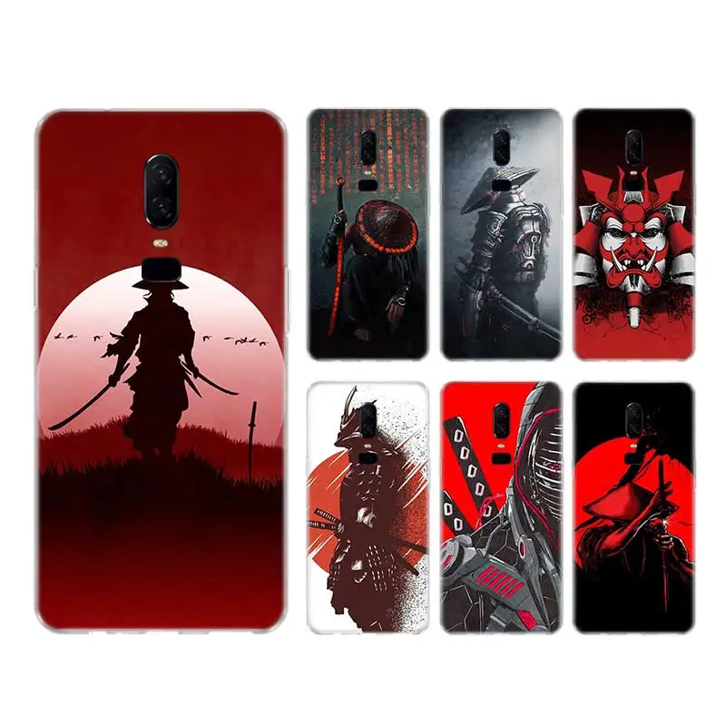 

Japanese Samurai Art Case For OnePlus 9 Pro 9R Nord Cover For OnePlus 1+ 8T 8 7T 7 Pro 6T 6 5T 5 3 3T Coque Shell