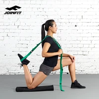 joinfit 100 cotton 1 8m women yoga fitness stretch strap pilates home gym equipment toughness training fitness tool