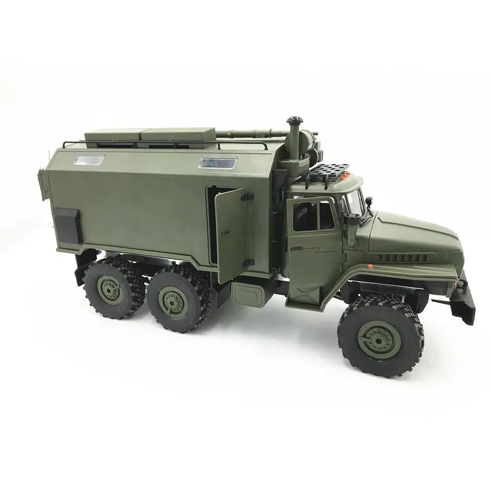 WPL Ural 1:16 Six-Drive Military Truck Command Communication Vehicle Full Scale Simulation Climbing Remote Control Car Toy | Игрушки и
