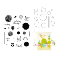 new diy 2021 metal cutting dies for scrapbooking paper making birthday blessing gift front cover frames card craft stamp set