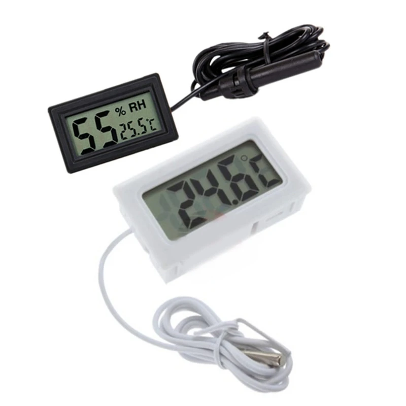 

TPM-10 FY-10 2M-3M-5M LED Digital Thermometer Temperature Sensor Degrees Celsius LCD Display for Baby Bath Incubator Car LX0E
