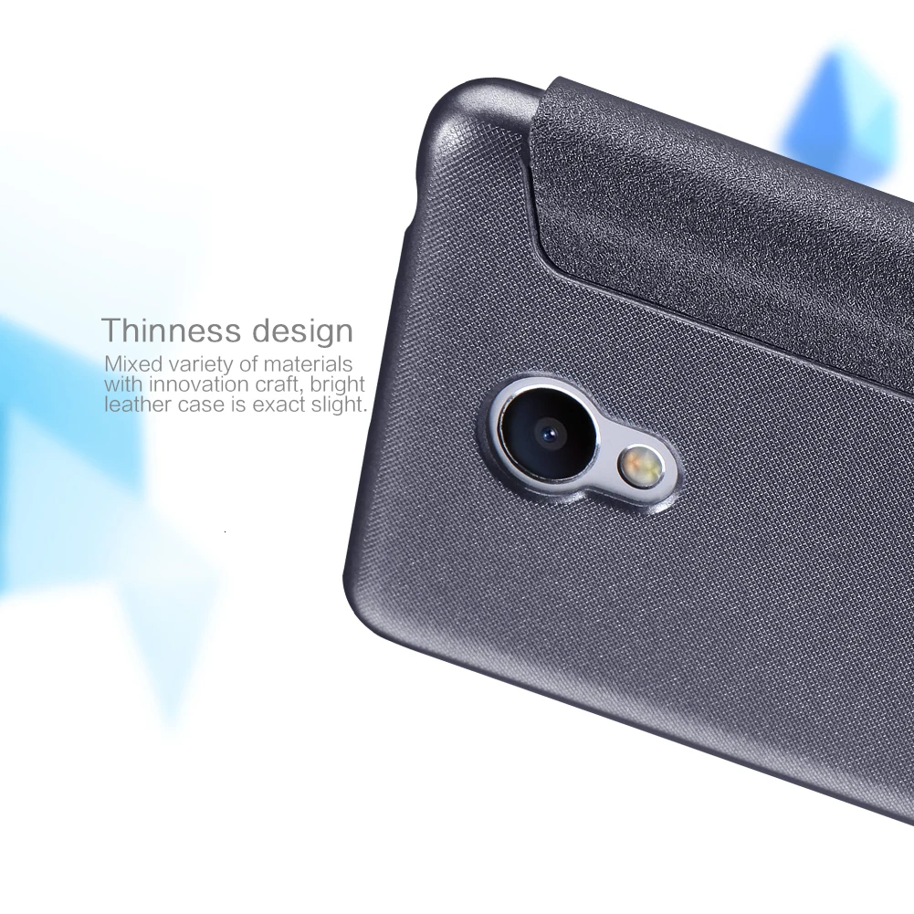 Чехол NILLKIN для Meizu M3S, Блестящий Защитный кожаный чехол, чехол для Meizu M3S для meilan 3s Mini, флип-чехол с умным режимом сна