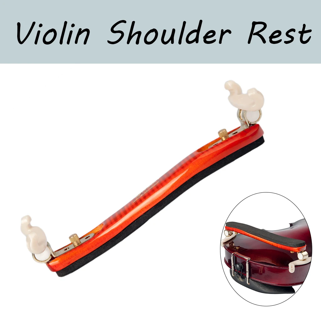 

4/4 3/4 Tiger Flame Maple Violin Shoulder Rest W/Cloth Violin Parts & Accessories