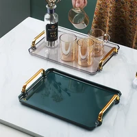 rectangular plastic serving tray exquisite nordic creative multi function kitchen organizer home kitchen fruit dessert tray
