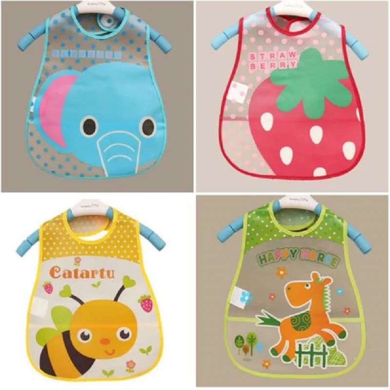 2020 Baby Bibs EVA Waterproof Lunch Boys Girls Infants Cartoon Pattern Burp Cloths For Children Self Feeding Care | Детская одежда и