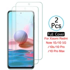 2 шт. закаленное стекло для Xiaomi mi Redmi Note 10s 10 Pro 10Pro Max 5G Note10s защитная пленка HD экран Sklo Light полное покрытие