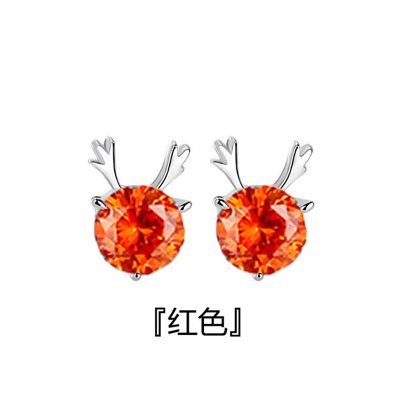 

Fashion Deer Stud Earrings for Women Korean Cute Elk Animal Earring Ear Jewelry Christmas Accessories Gifts Silver 925 Ear Rings