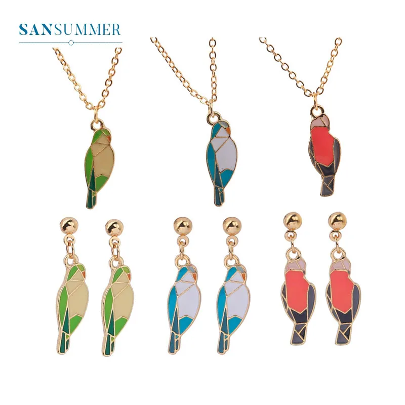 Новинка 2020 года модные милые животные серии птица на эмали для девочек цветные