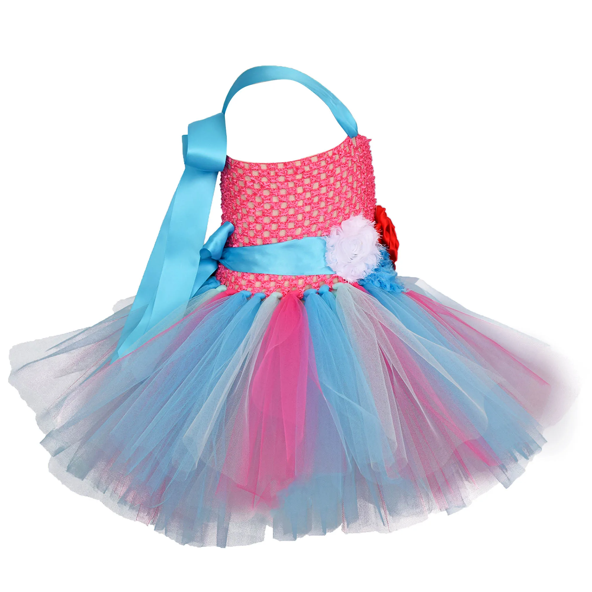 Flower Girl Dress Baby Girls Birthday Party Tutu Costume Kids Fancy Fluffy Halloween Gift Photo Prop | Детская одежда и обувь