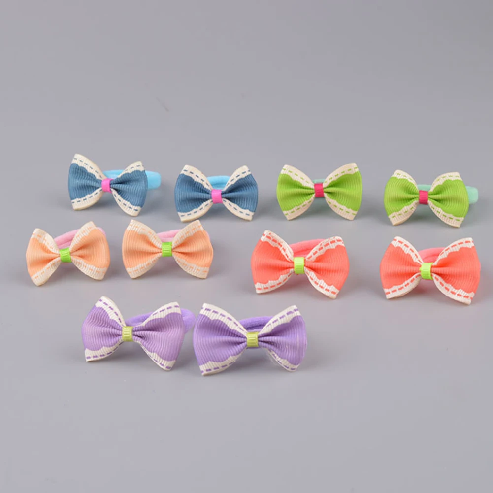 

Kid Small Hair Bands Baby Girl Children Headbands Colorful Elastic Hair Tie Scrunchie Hair Rope 10 pcs Hair Accessories