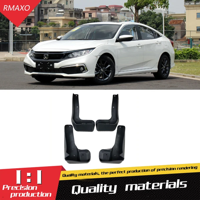 Для Honda CIVIC 2019 брызговики передние с цветным и задним грязевым клапаном