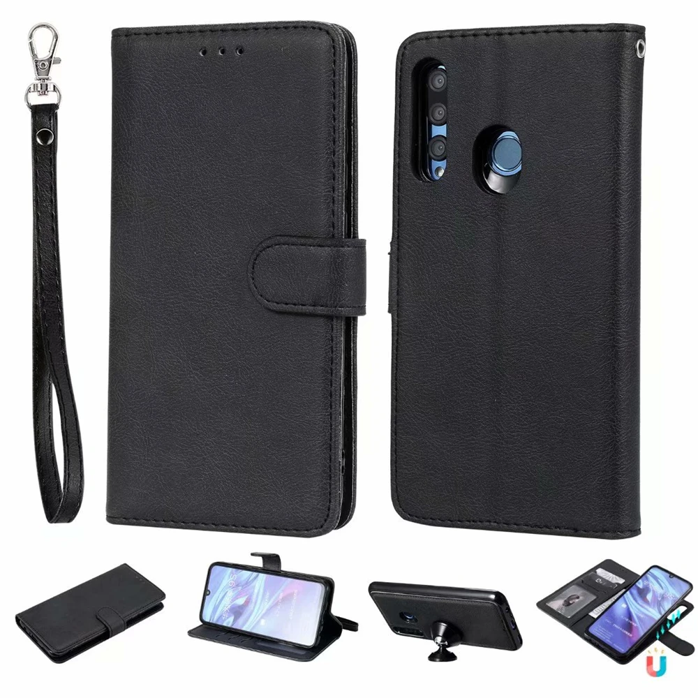 2 в 1 чехол для телефона huawei P30 P20 Pro mate 20 10 Lite Y6 Y7 Y9 P Smat Case многофункциональный кожаный, в виде бумажника, Магнитный чехол