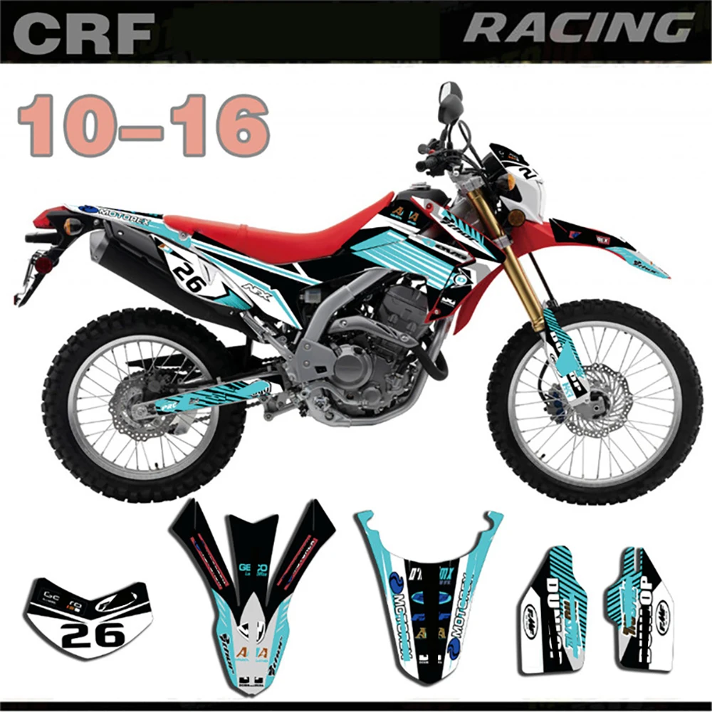 Набор наклеек для фотографий и графики Honda CRF250L 2010 2011 2012 2013 2014 2015 2016 CRF 250L 10
